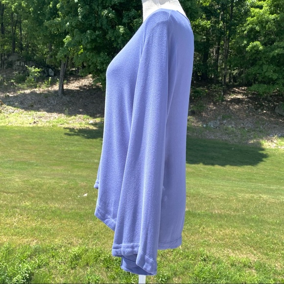 NWT Cloth & Stone Bell-Sleeve Top, Periwinkle Blue, Small - Picture 5 of 14